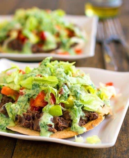 Black Bean Tostada