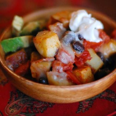 Cheesy Roasted Potato Nachos