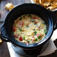 Skinny Crab and Artichoke Dip - just 75 calories for this creamy, delicious appetizer! | pinchofyum.com