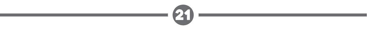 A dividing line with a '21' in the middle.