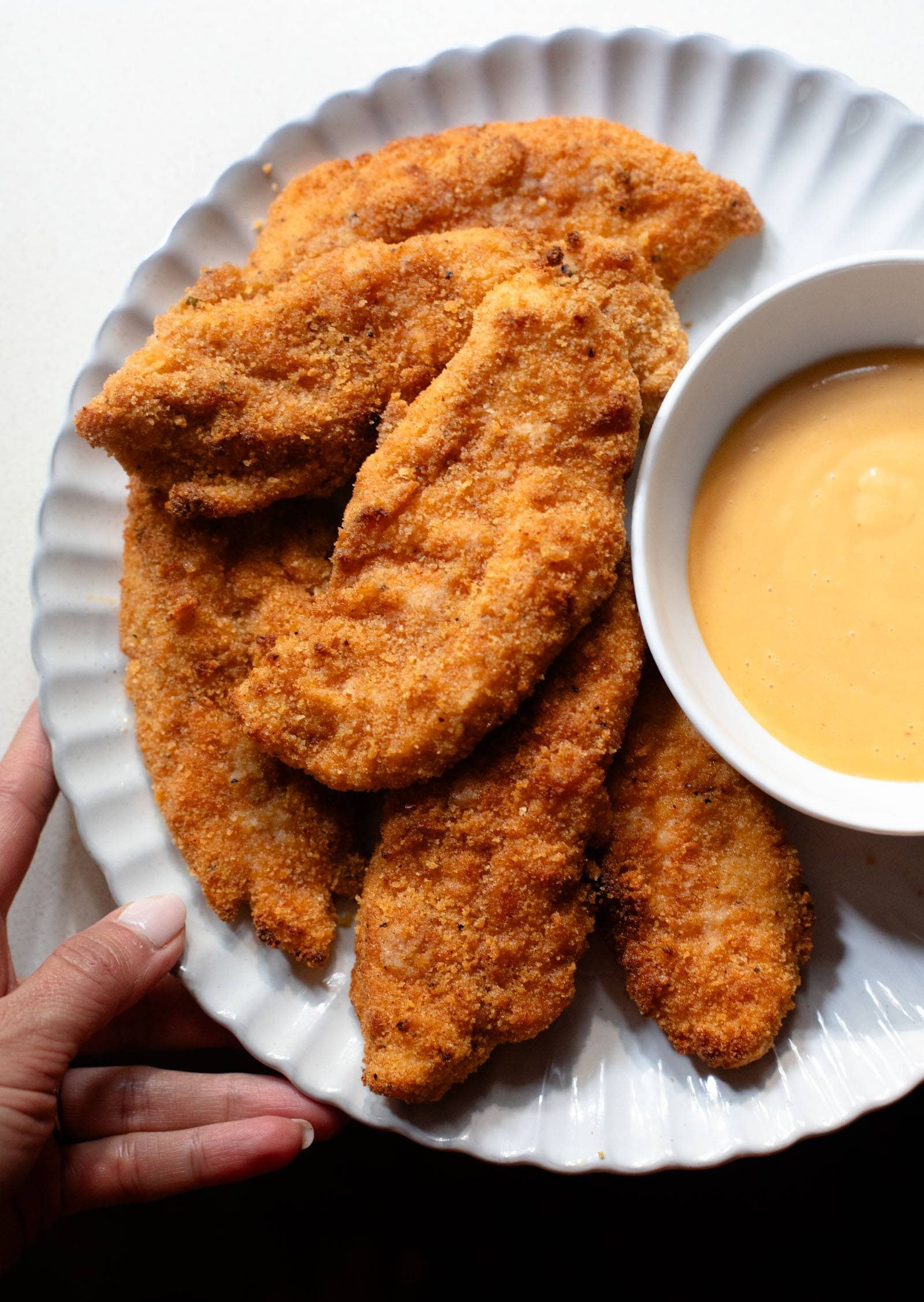 Air fryer breaded chicken tenders.