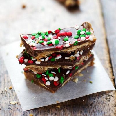 A picture of Chocolate Peanut Butter Saltine Toffee