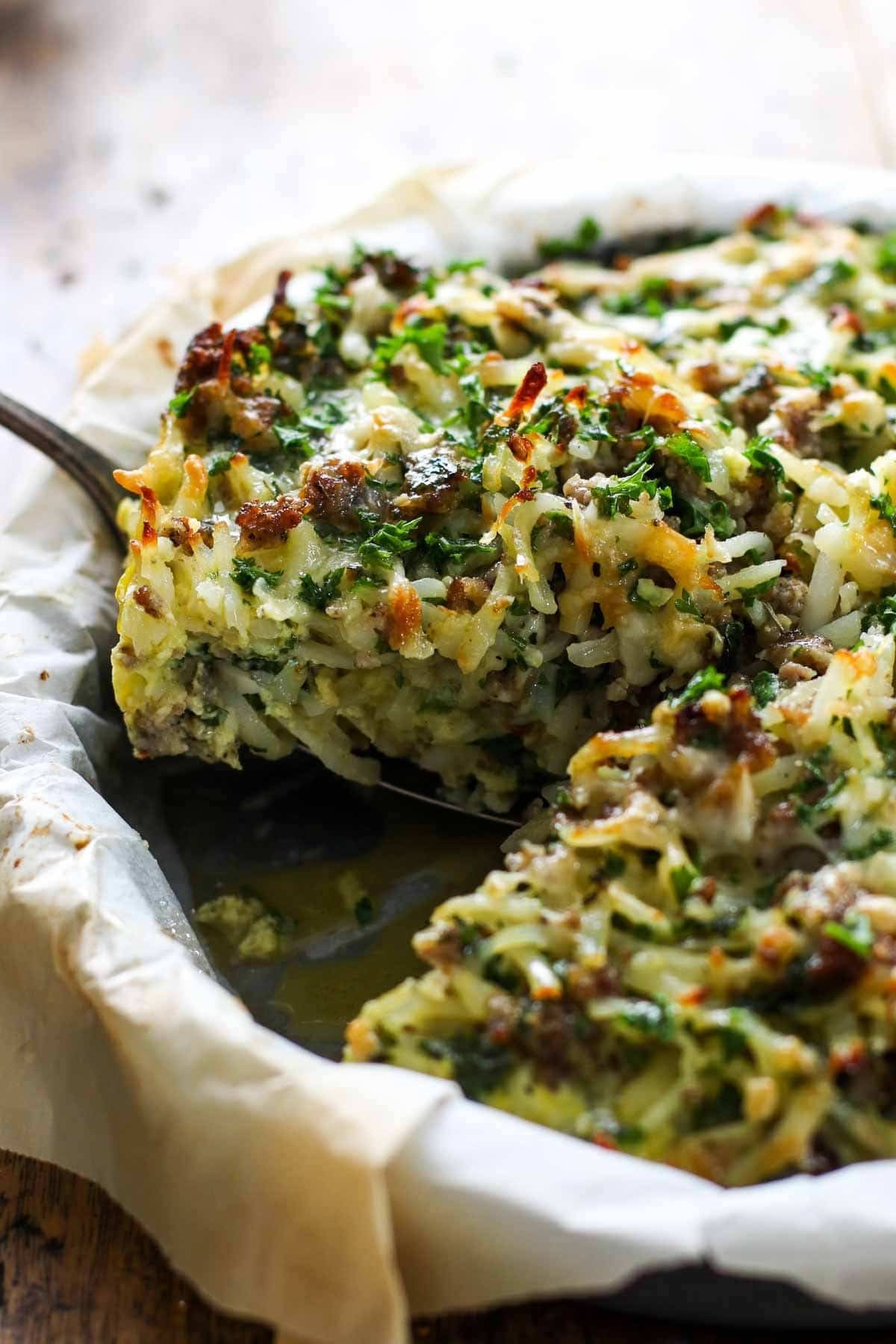 Sausage Potato Pie.