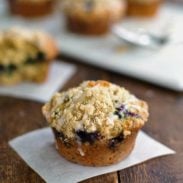 Oatmeal Flax Blueberry Muffins