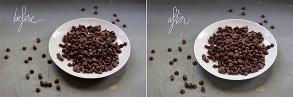 Before and after photos.