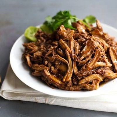 Honey Glazed Crockpot Chicken Adobo - simple pantry ingredients, hardly any hands-on time, 200 calories. | https://vitality-news.fit
